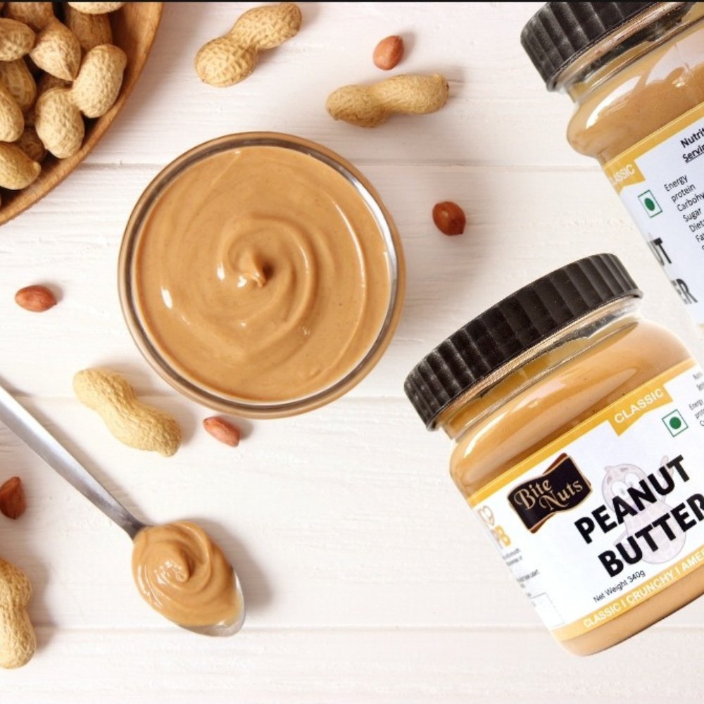 Bitenuts Classic Creamy Peanut Butter (340g) - Kreate- Spreads