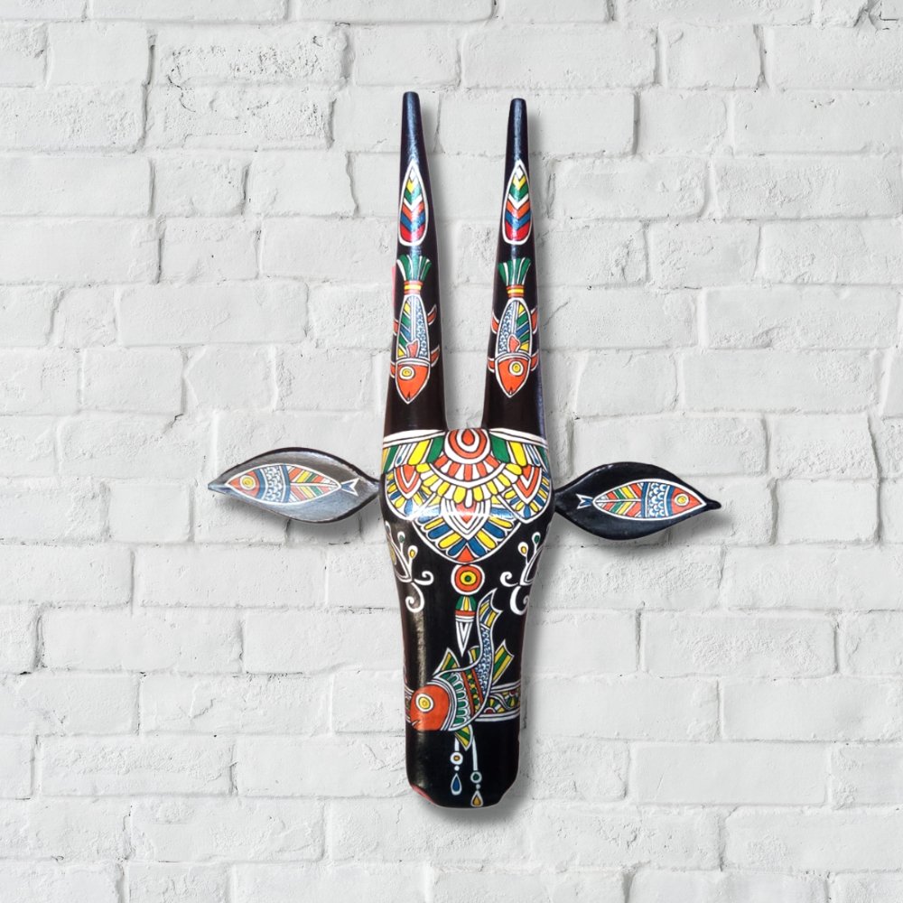 Black Cow Head Wall Decor - Kreate- Wall Decor