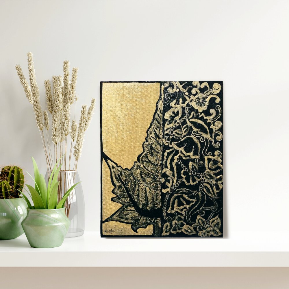 Black Golden Art Painting - Kreate- Painting