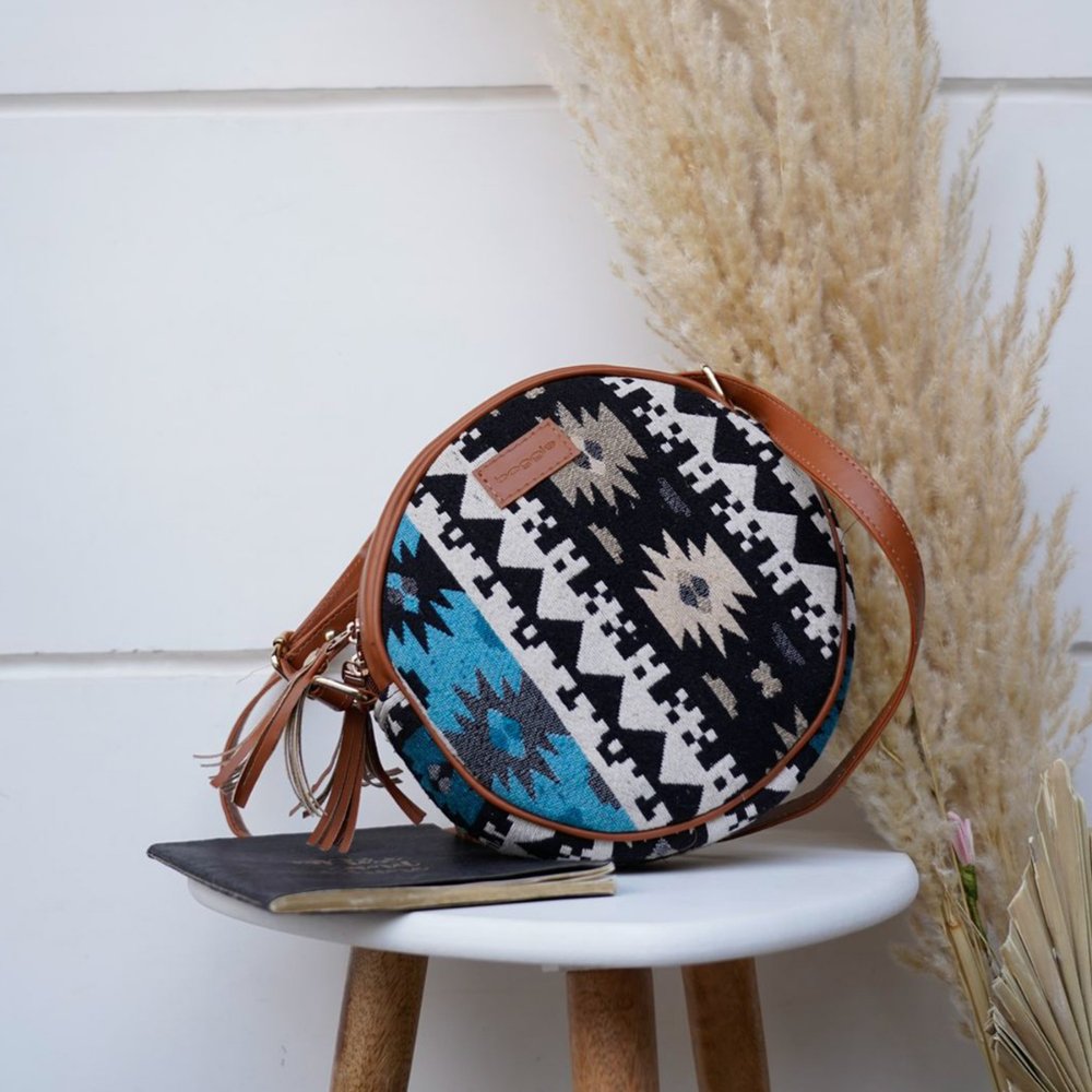 Black N Blink Full Moon Sling Bag - Kreate- Sling Bags