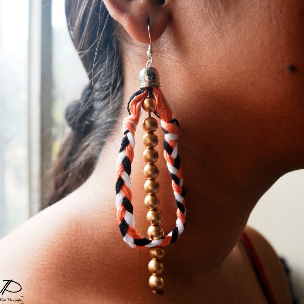 Blue Half Moon Stone and Pearl Set - Kreate- Earrings