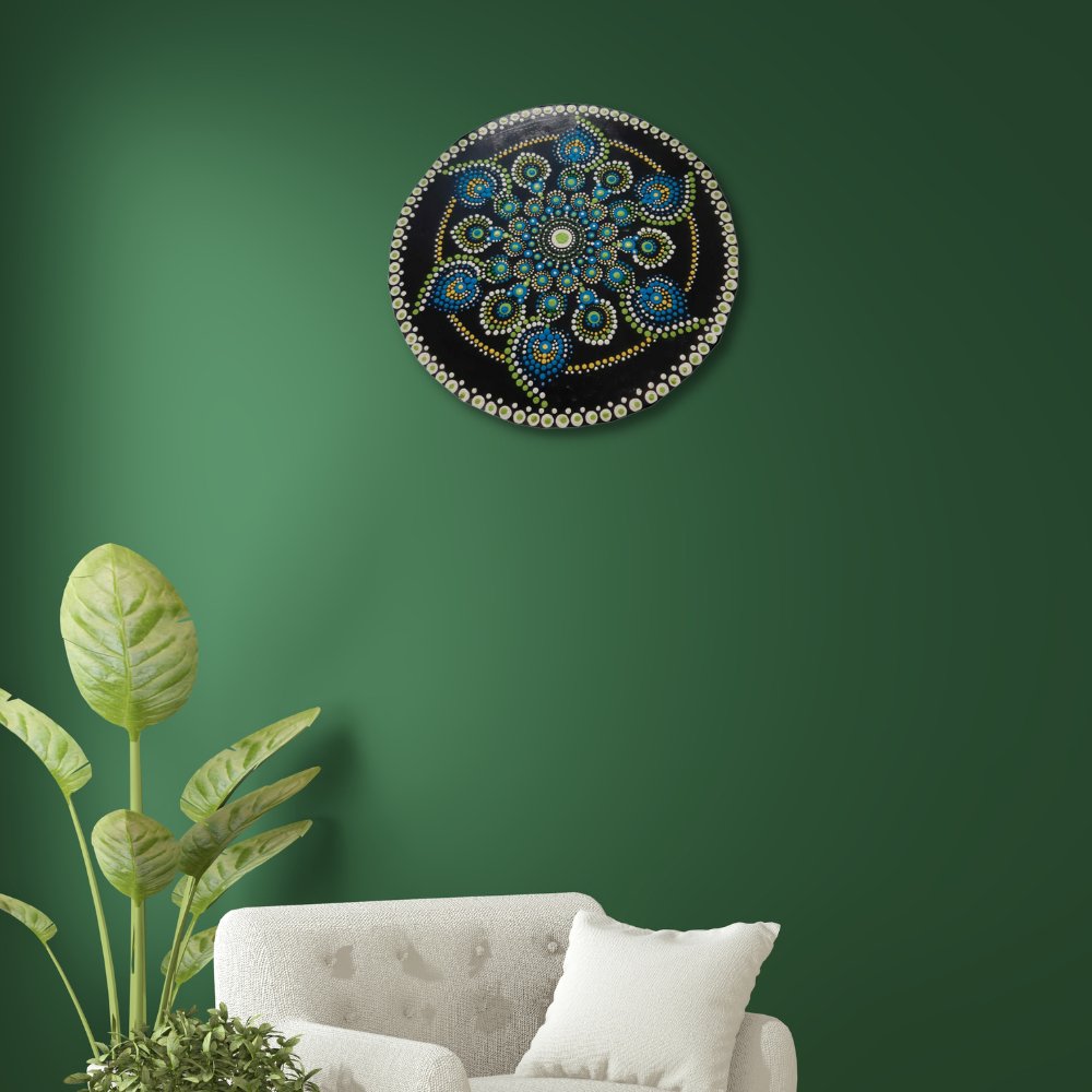 Blue Mandala Dotted Art - Kreate- Wall Decor