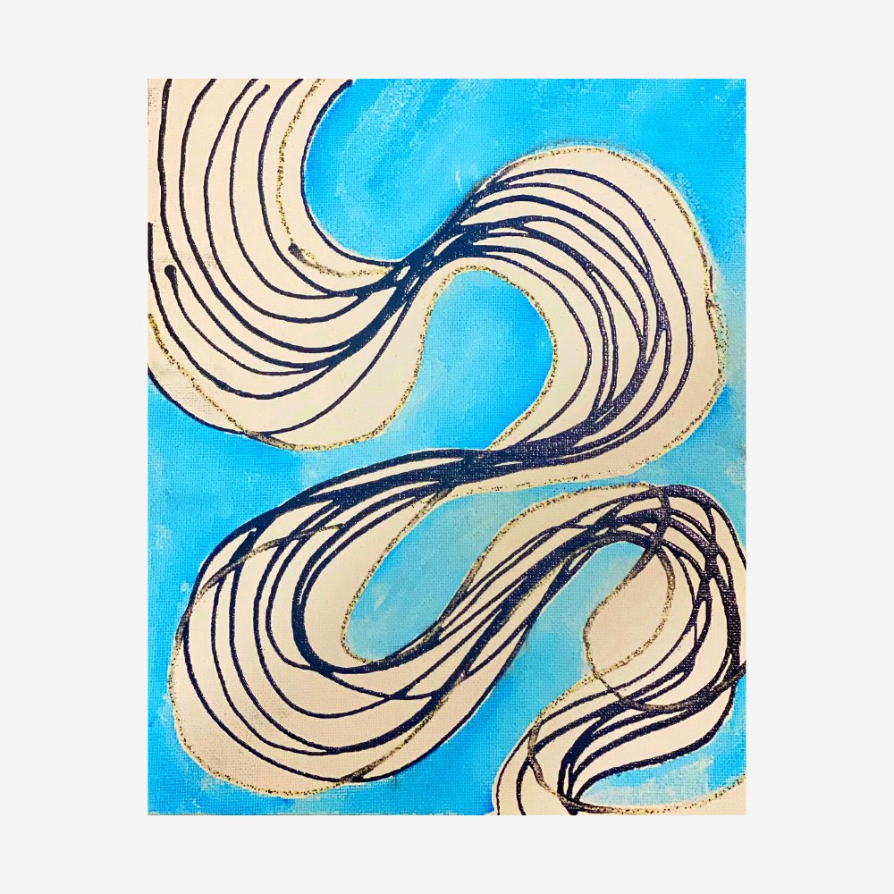 Blue We Go Painting - Kreate- Painting