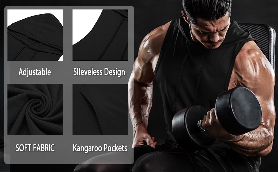 Bodybuilding Stringer Hoodie Tank Tops - Kreate- Shirts & T-Shirts