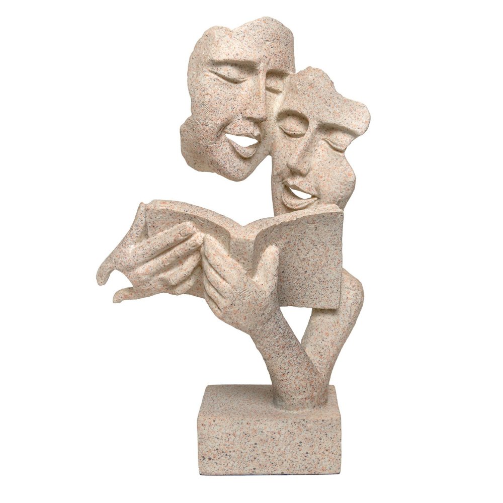 Book-Face Statue (Modern-Art) - Kreate- Showpieces