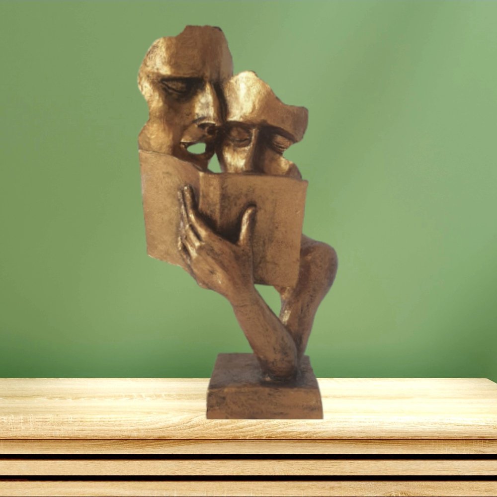 Book-Faces Statue (Modern-Art) - Kreate- Showpieces
