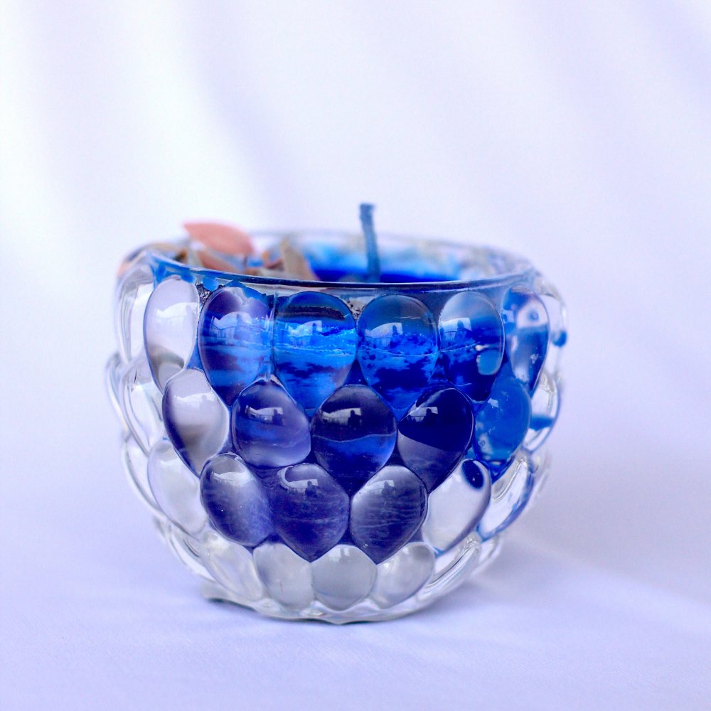 Botanical Designer Candle: Blue Lagoon - Kreate- Candles & Holders