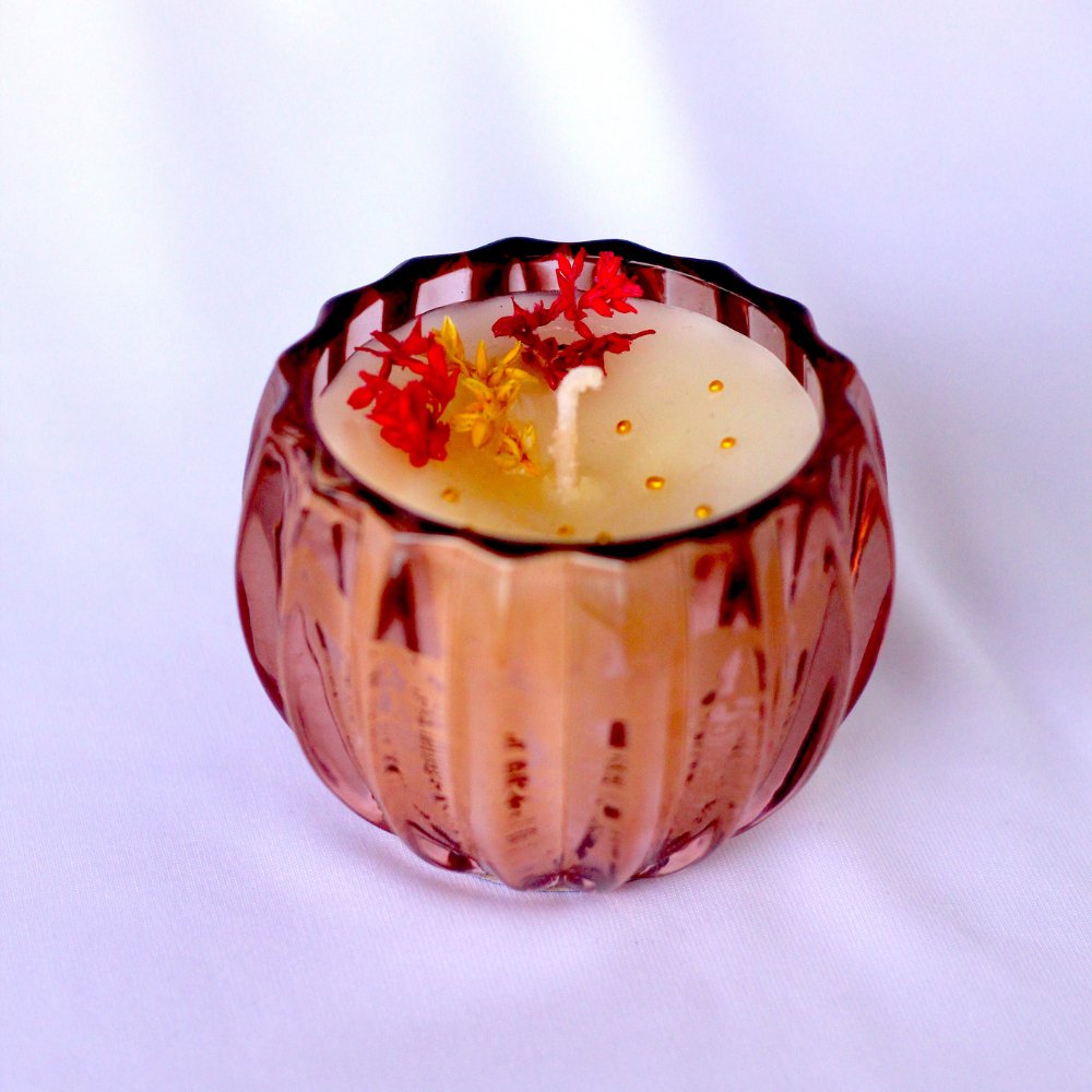 Botanical Designer Candle: Cherry Rush - Kreate- Candles & Holders