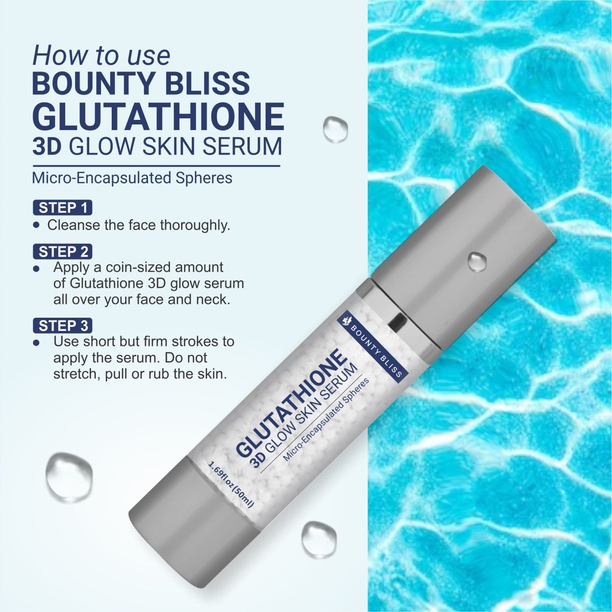 Bounty Bliss Glutathione 3D Glow Skin Micro-Encapsulated Spheres Serum - Kreate- Toners & Serums