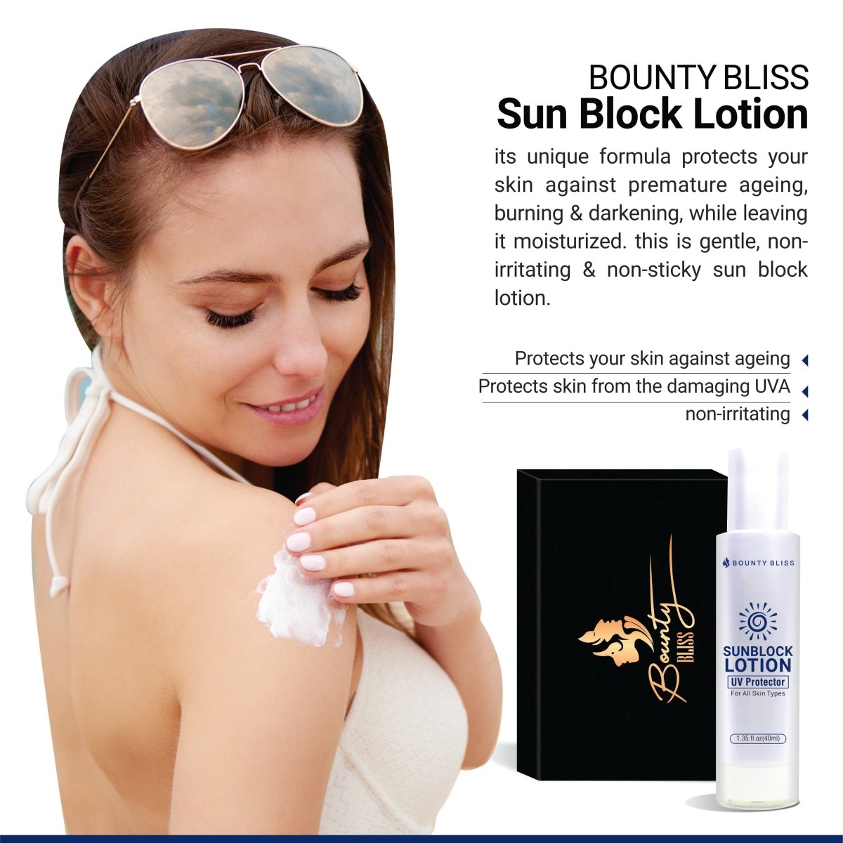 Bounty Bliss Sun Block Lotion SPF 50-40ml - Kreate- Face