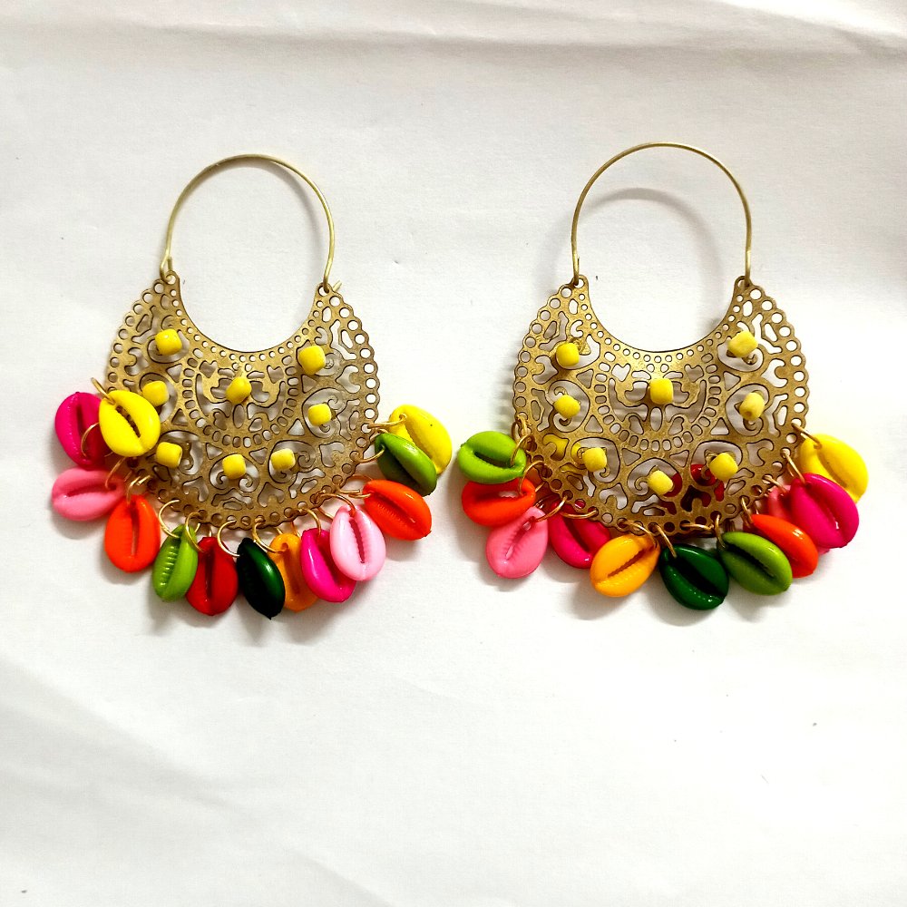 Brass Earrings - Kreate- Earrings