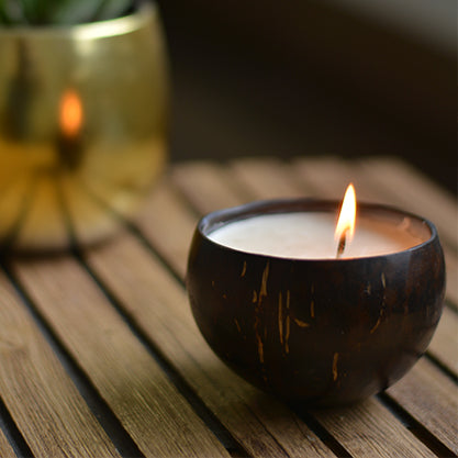 Ecotyl Coconut Shell Vegan Soy Wax Candle (Lavender) (150g)