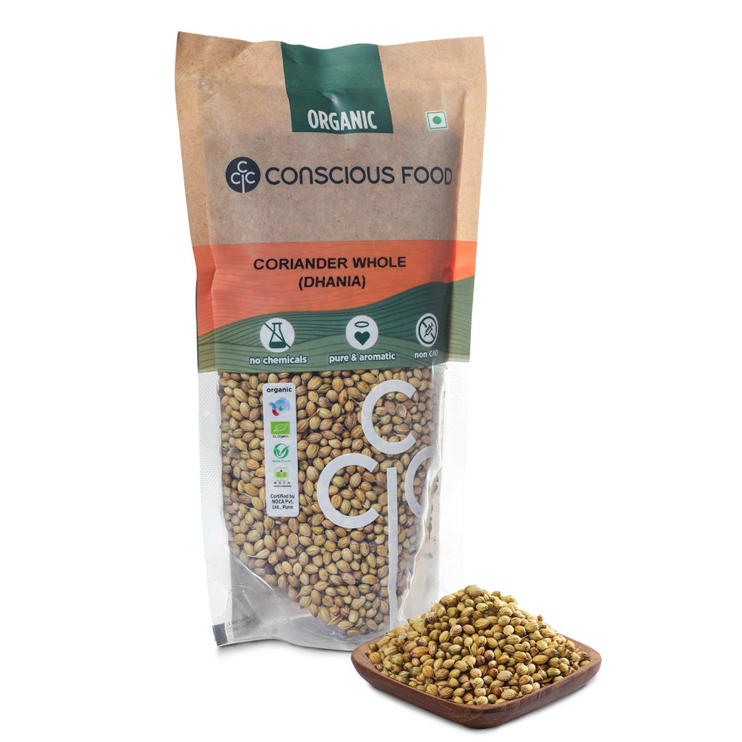 Conscious Food Coriander Whole (Dhania) - 100g