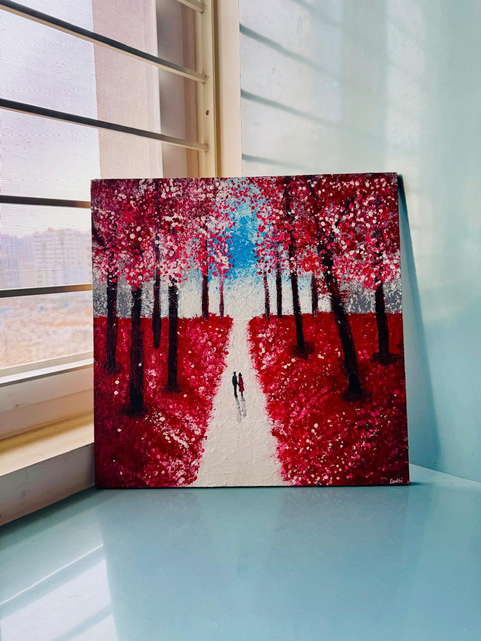 3D Couple Acrylic Painting