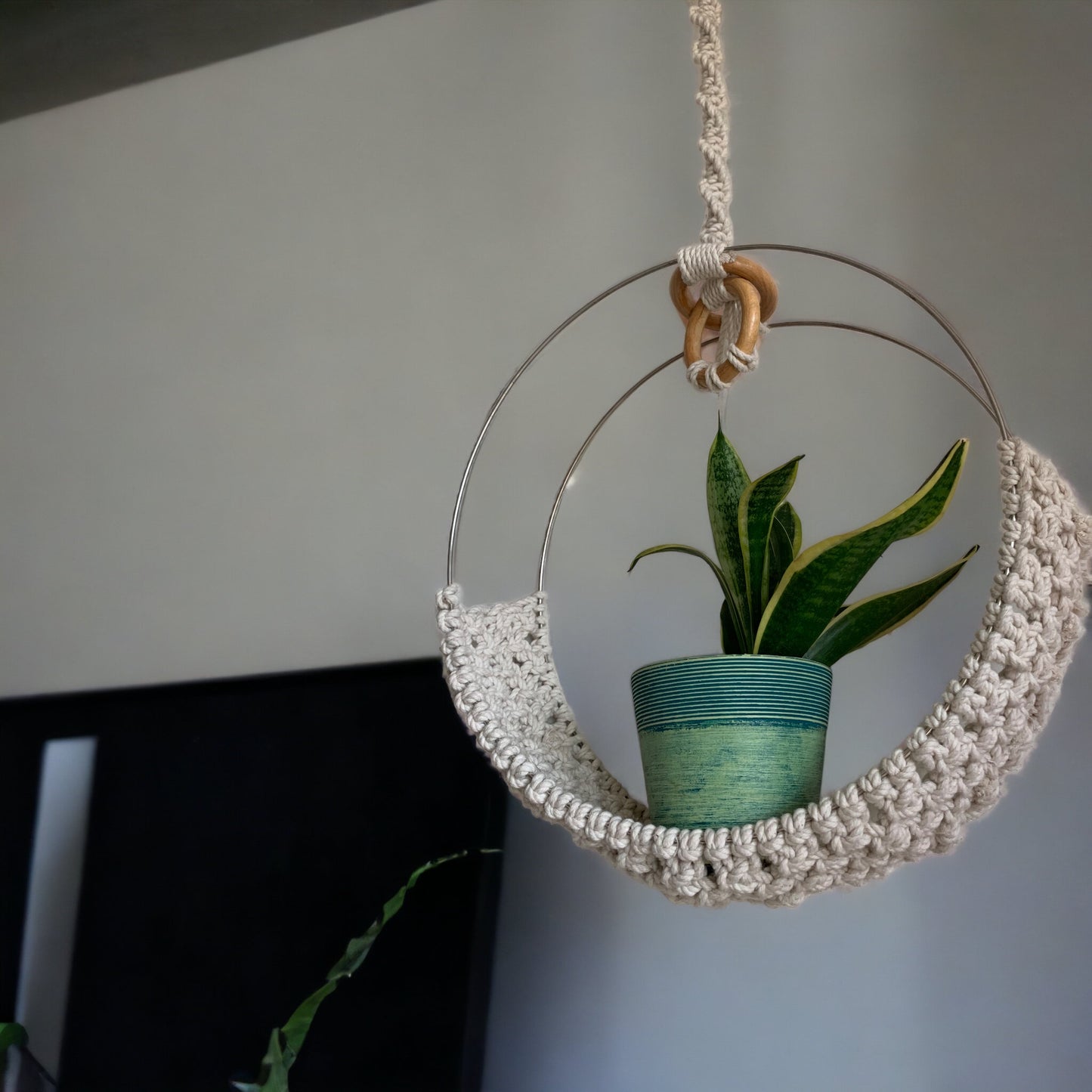 ZEN WEAVE - Macrame Circle Plant Hanger