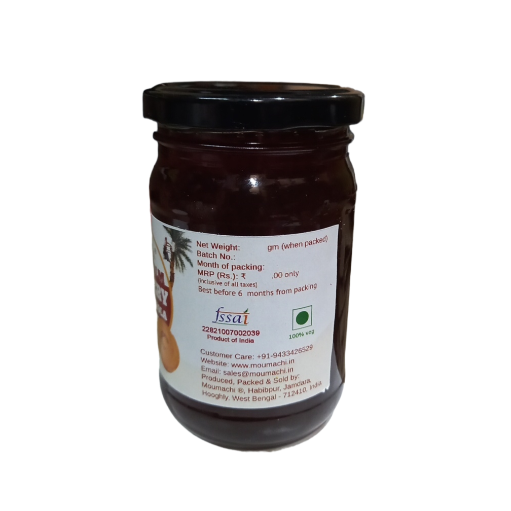 Moumachi Date Palm Jaggery pure Organic Nolen Gur Liquid Khejur Gur 350g (Pet jar)