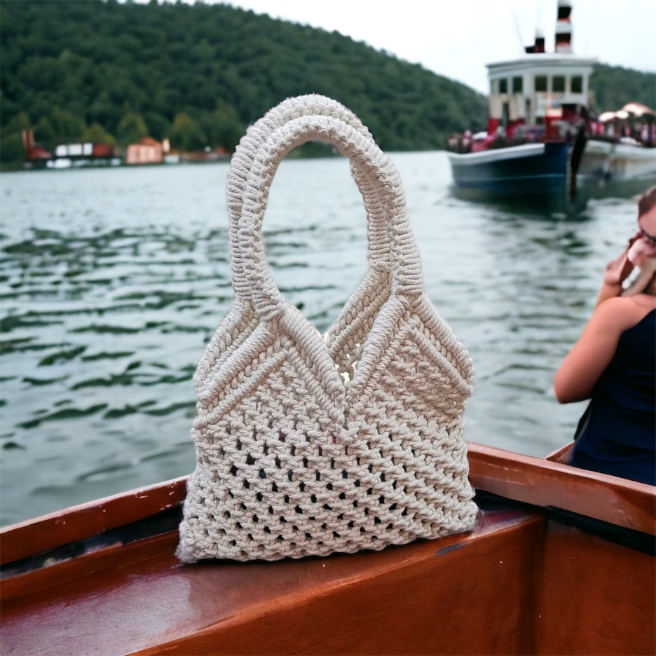 Wanderlust Evening Bag - Macrame Handbag