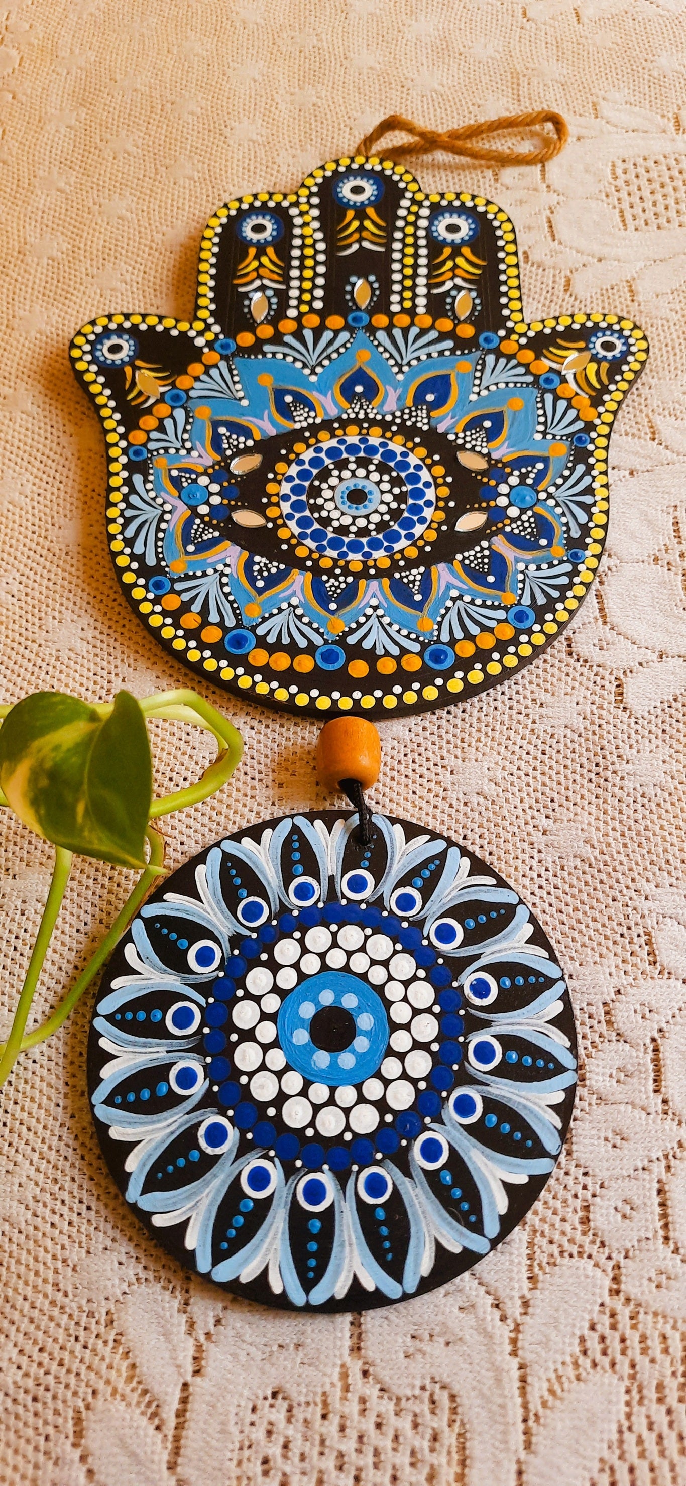 Hamsa Hand Evil Eye Combo