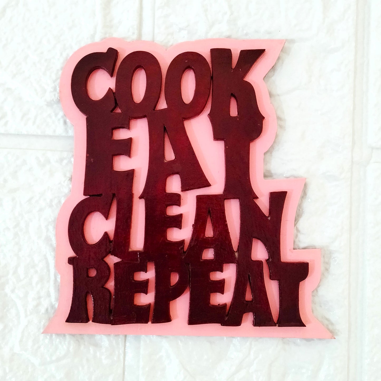 Cook Eat Clean Repeat  Fridge Magnet