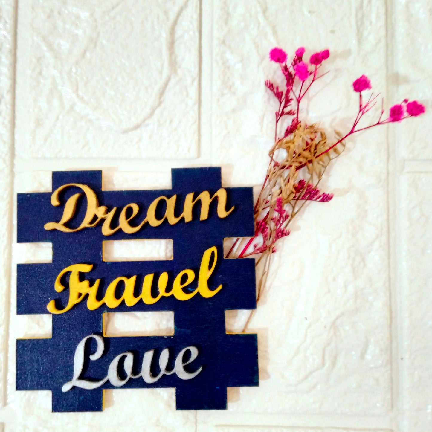 Dream Travel Love Fridge Magnet