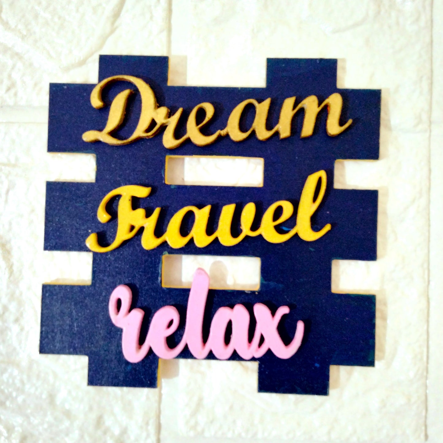 Dream Travel Relax Fridge Magnet