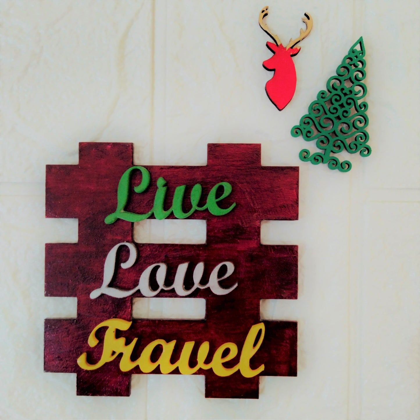 Live Love Travel Fridge Magnet