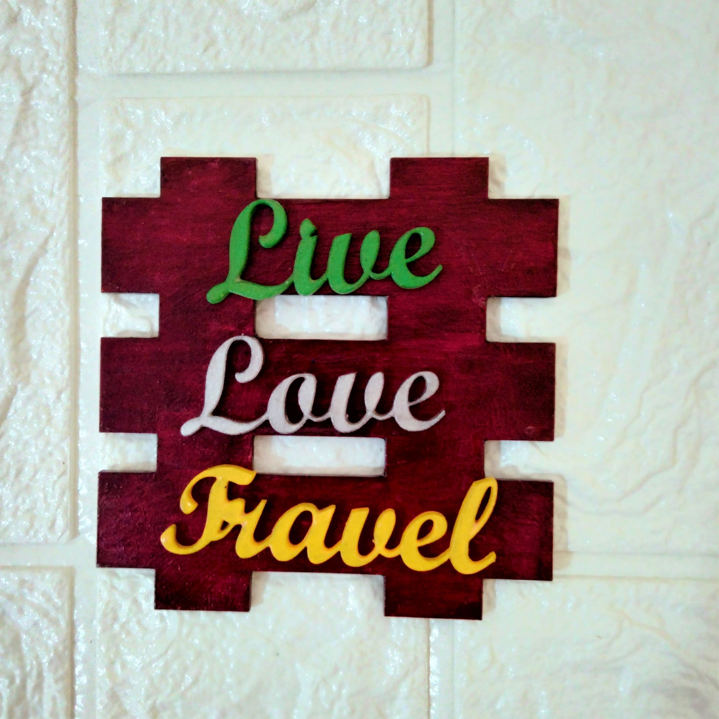 Live Love Travel Fridge Magnet