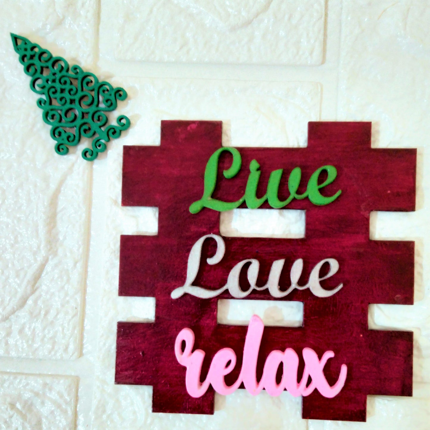 Live Love Relax Fridge Magnet