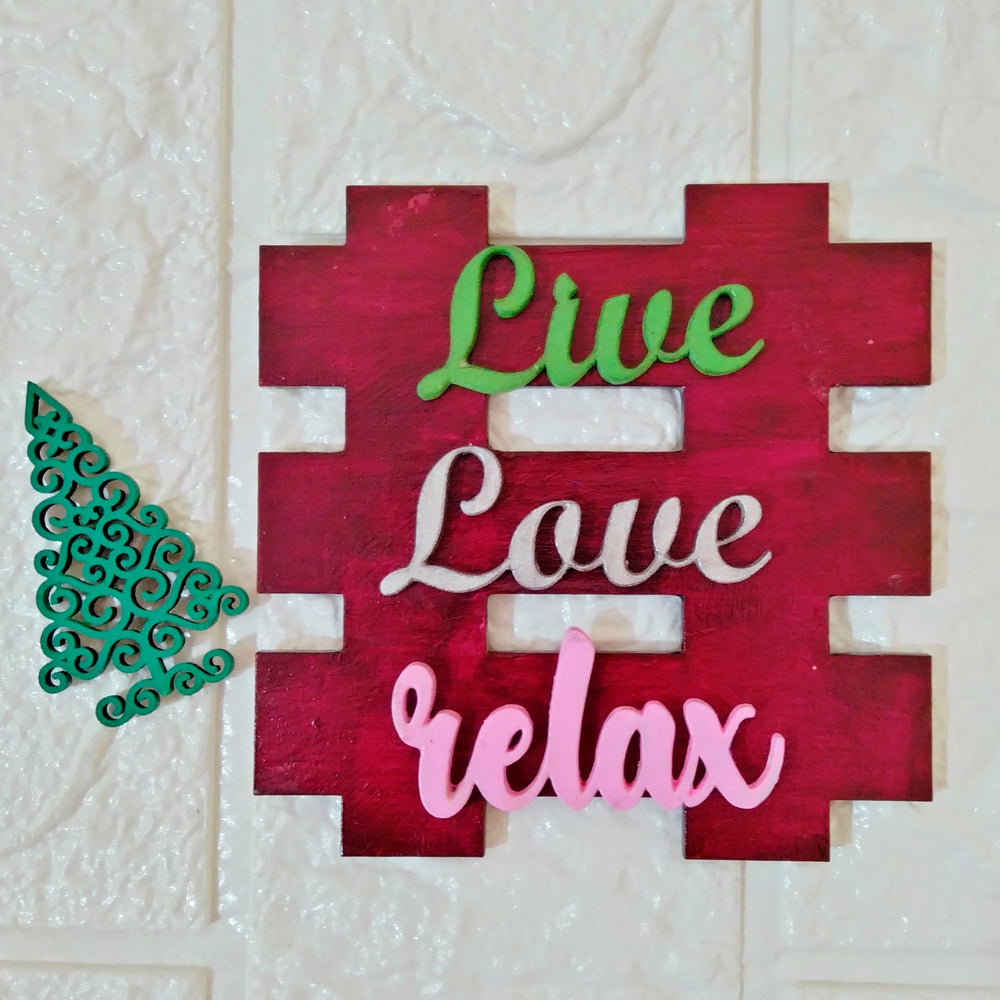 
                  
                    Live Love Relax Fridge Magnet
                  
                