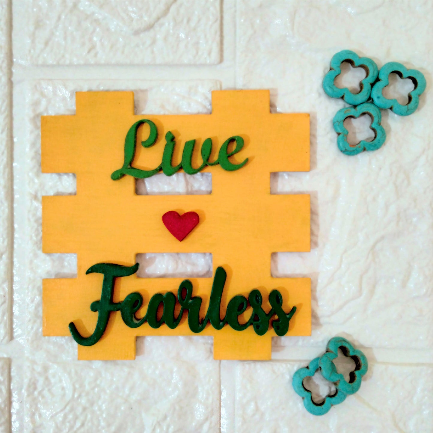 Live Fearless Fridge Magnet