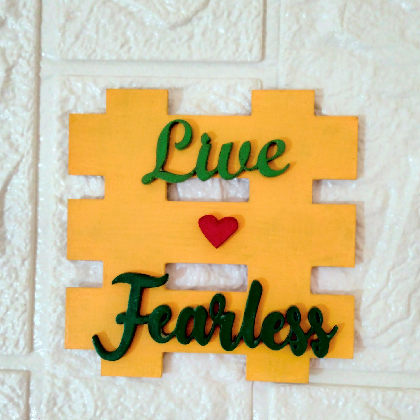 Live Fearless Fridge Magnet