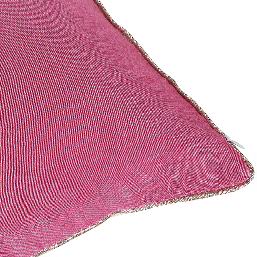 Ivory Pink Block Printed Reversible Cushion Cover (Set of 2pcs)