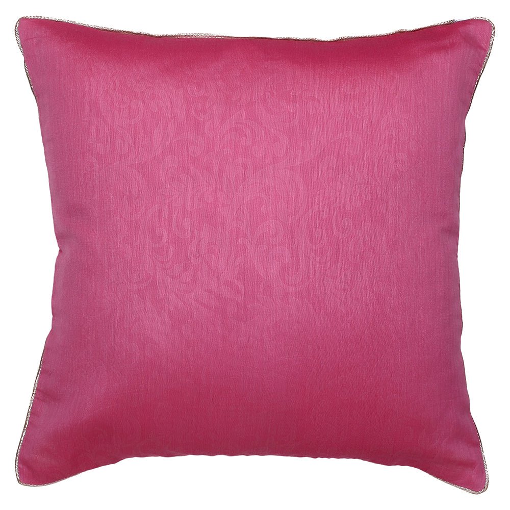 Ivory Pink Block Printed Reversible Cushion Cover (Set of 2pcs)
