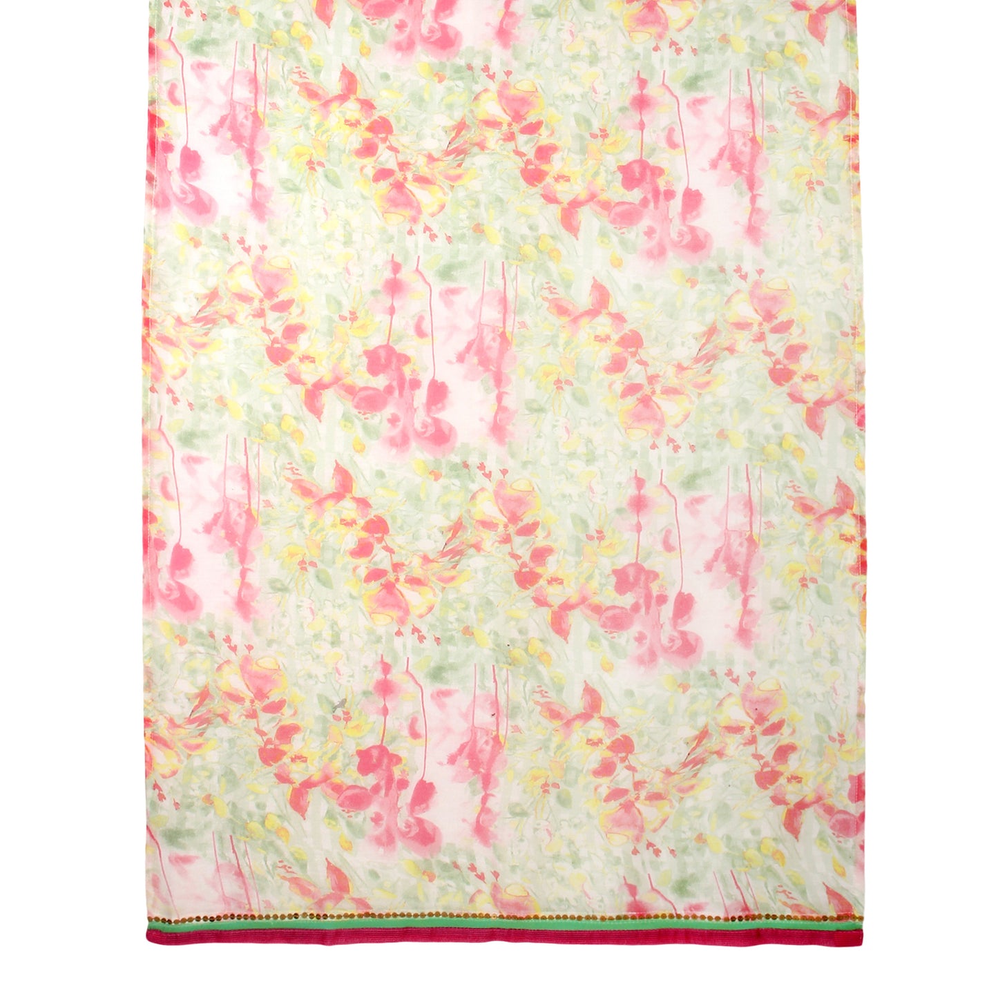 Ivory Digital Printed Cotton Silk Stole