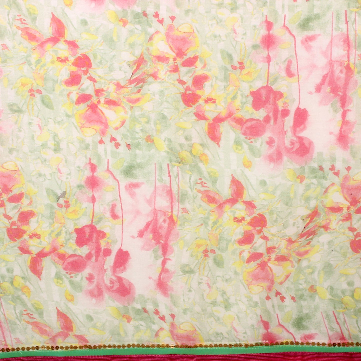 Ivory Digital Printed Cotton Silk Stole