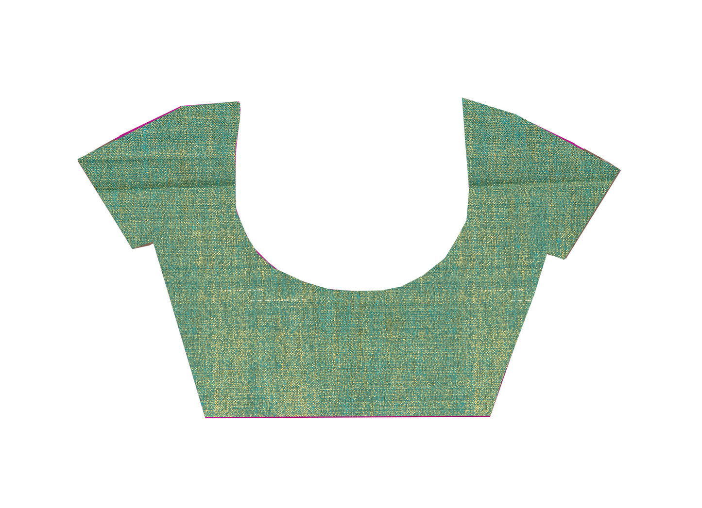 Green Banarsi Net Printed Saree with Blouse Piece