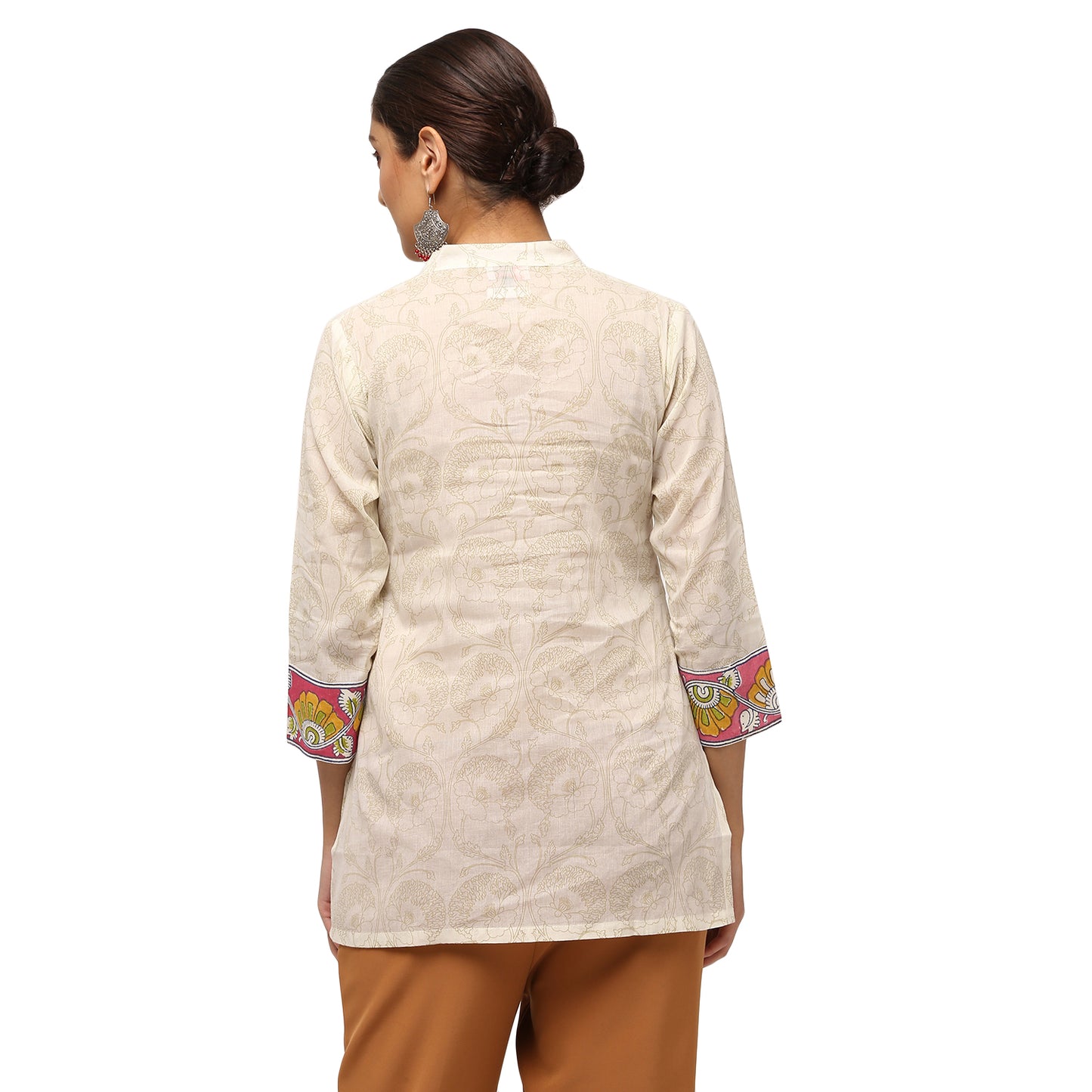 Ivory Floral Block Print Tunic