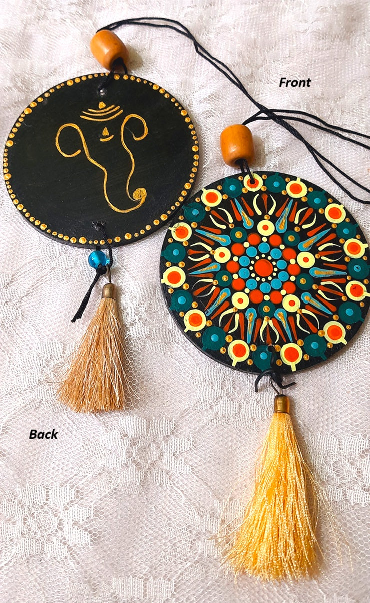 Tricolor Ganpati Mandala Wall Hanging Combo