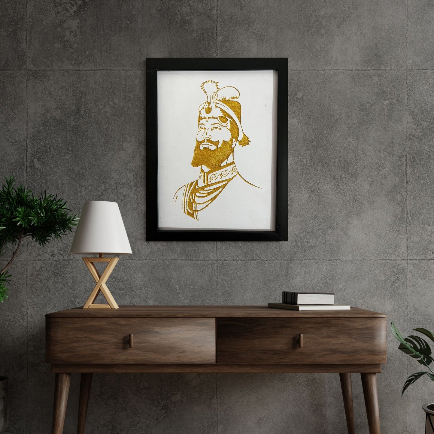 Engraved Guru Gobind Singh Ji picture