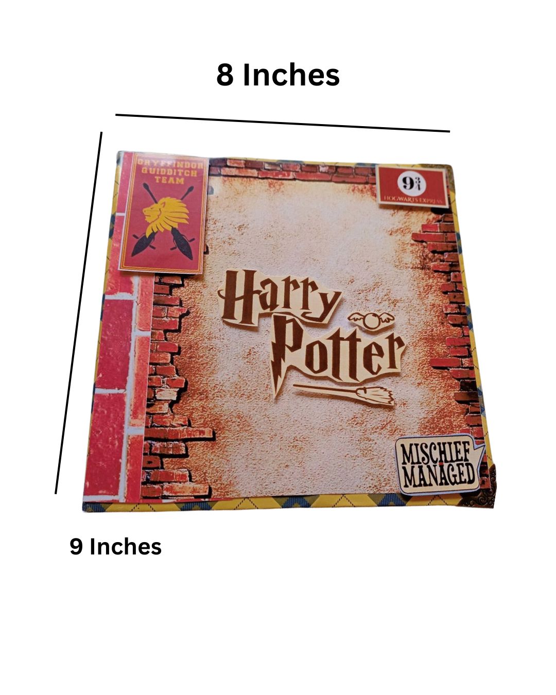 Rainvas Hogwarts Theme Personalised Harry Potter Scrapbook with Photos