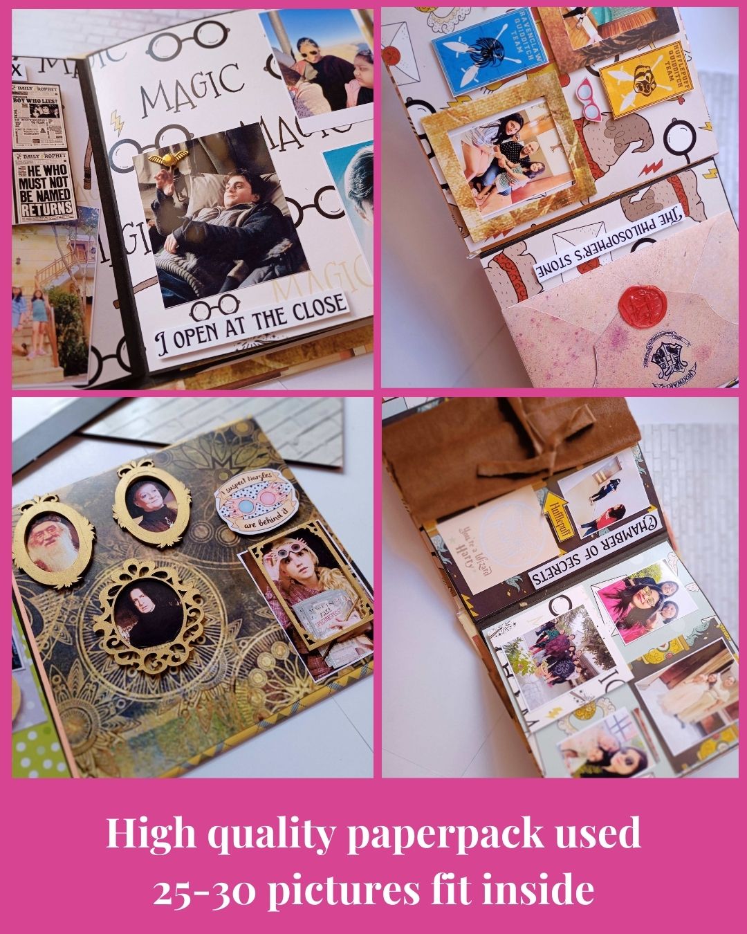 Rainvas Chamber of Secrets Harry Potter Scrapbook | Personalised for Kids, Him, and Her