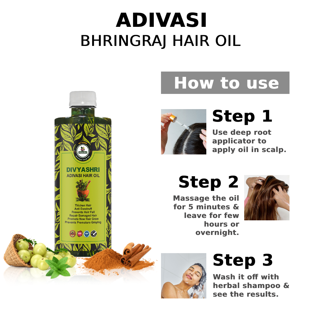 Divya Shri Vaidya Adivasi Hair Oil (500ml)