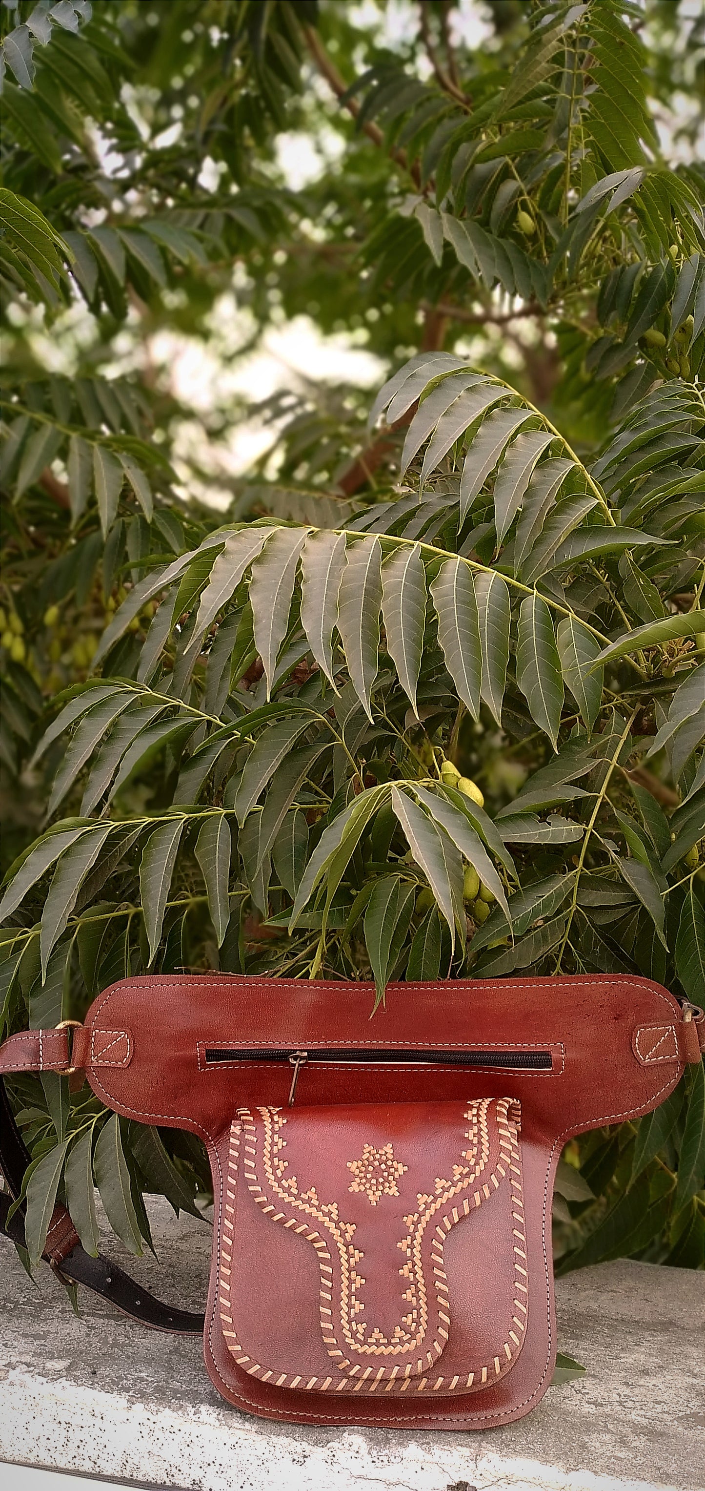 SAVILE -Handcrafted BOHEMIAN Style CRUELTY Free Leather Saddle Bag