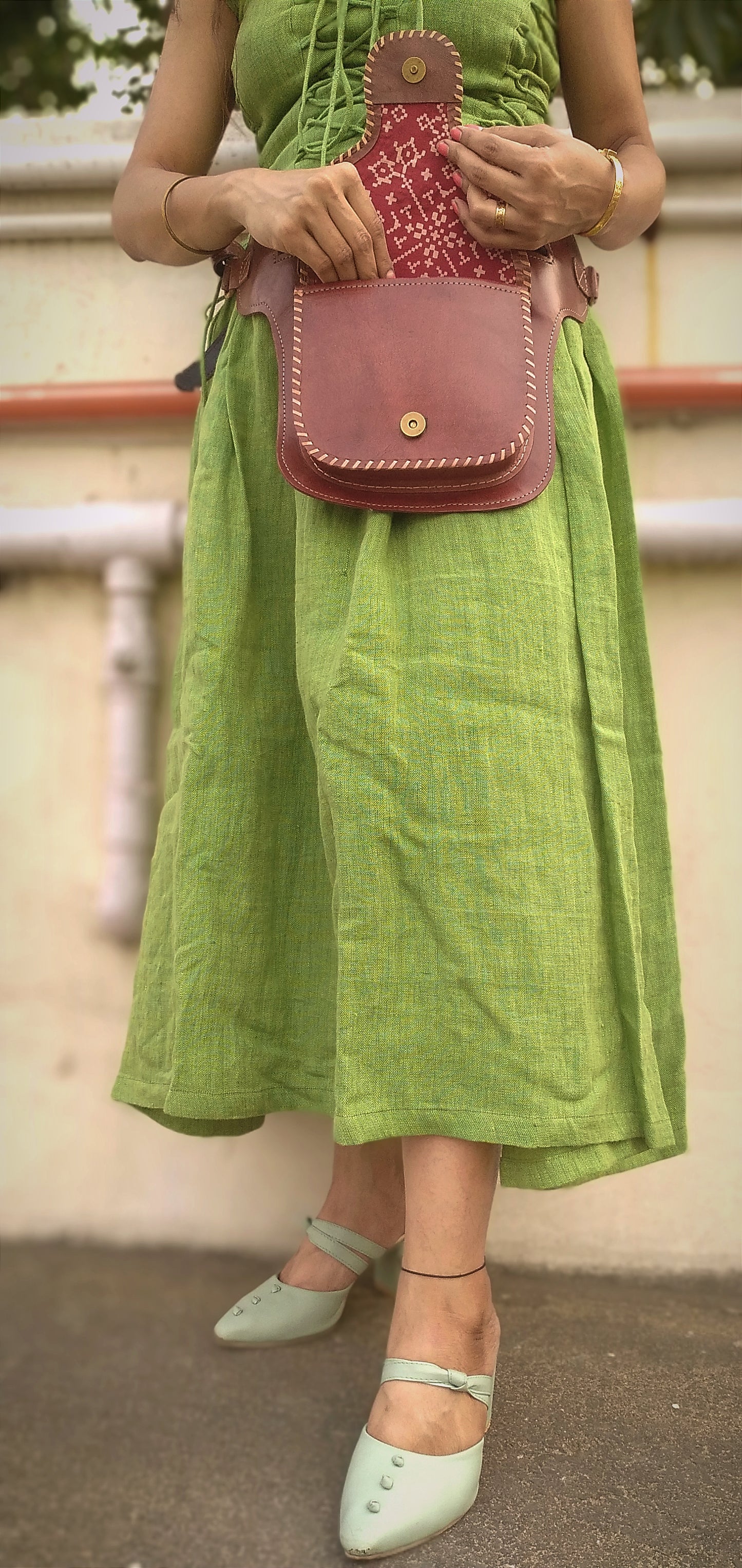 SAVILE -Handcrafted BOHEMIAN Style CRUELTY Free Leather Saddle Bag