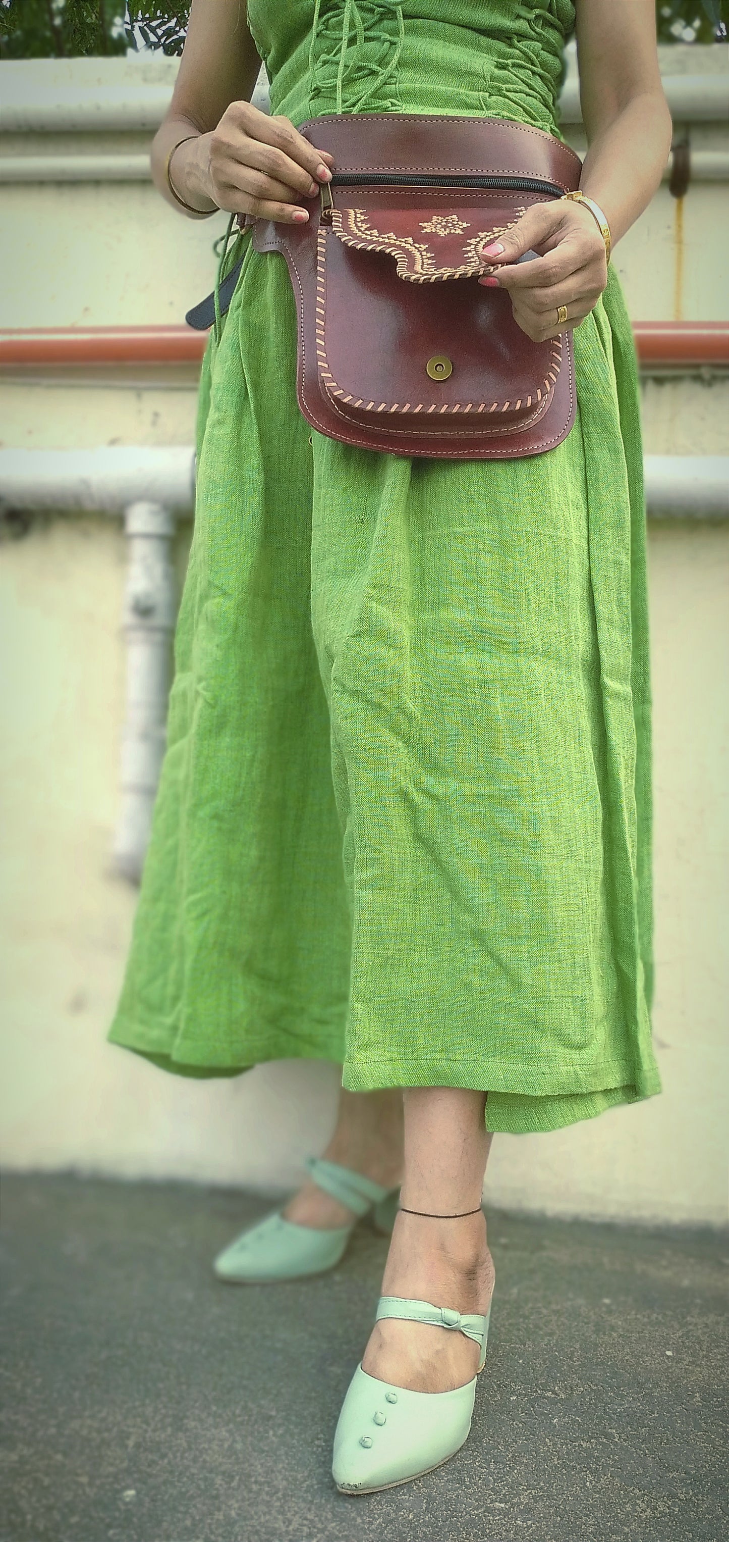 SAVILE -Handcrafted BOHEMIAN Style CRUELTY Free Leather Saddle Bag