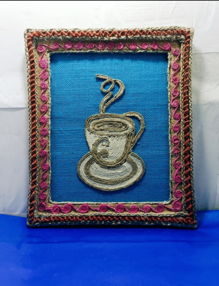 Jute photo frame