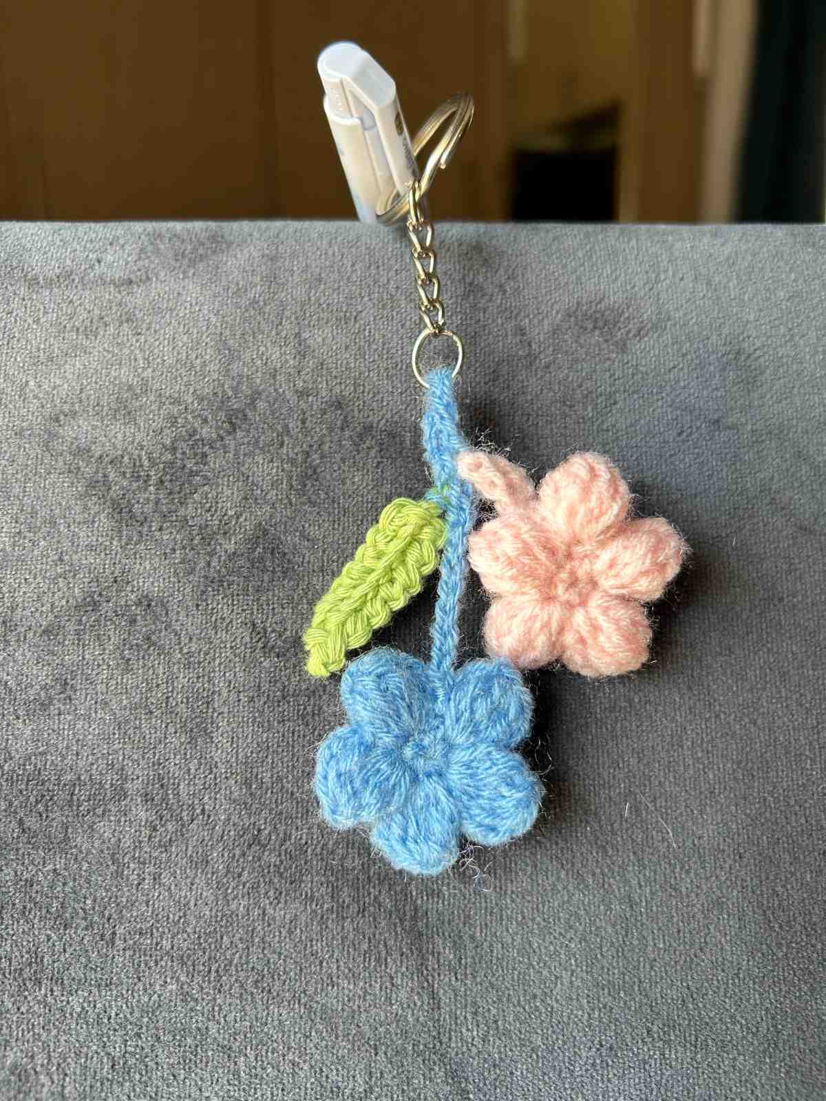 Twin flowers Keychain