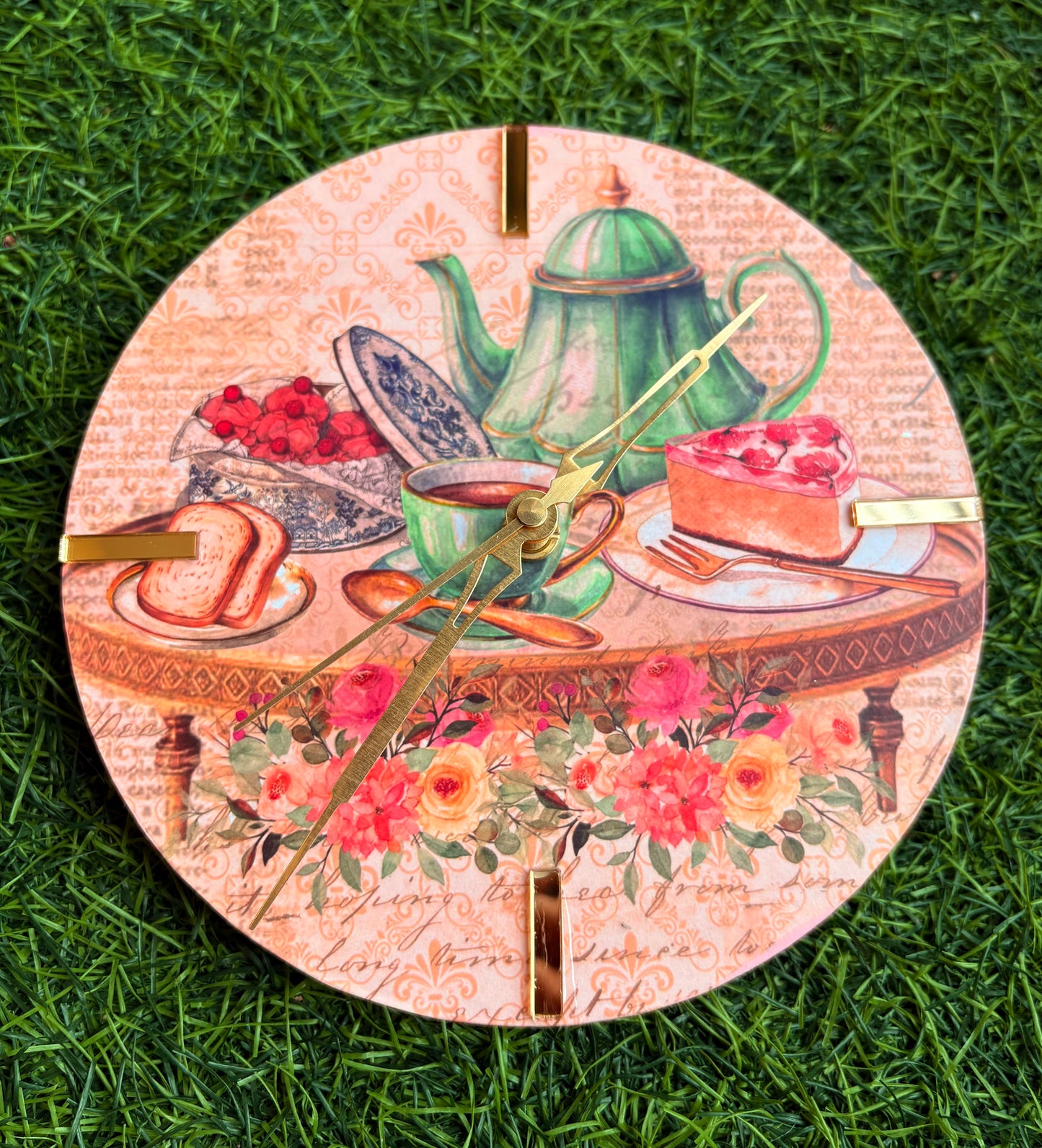 Handmade clock for home decor