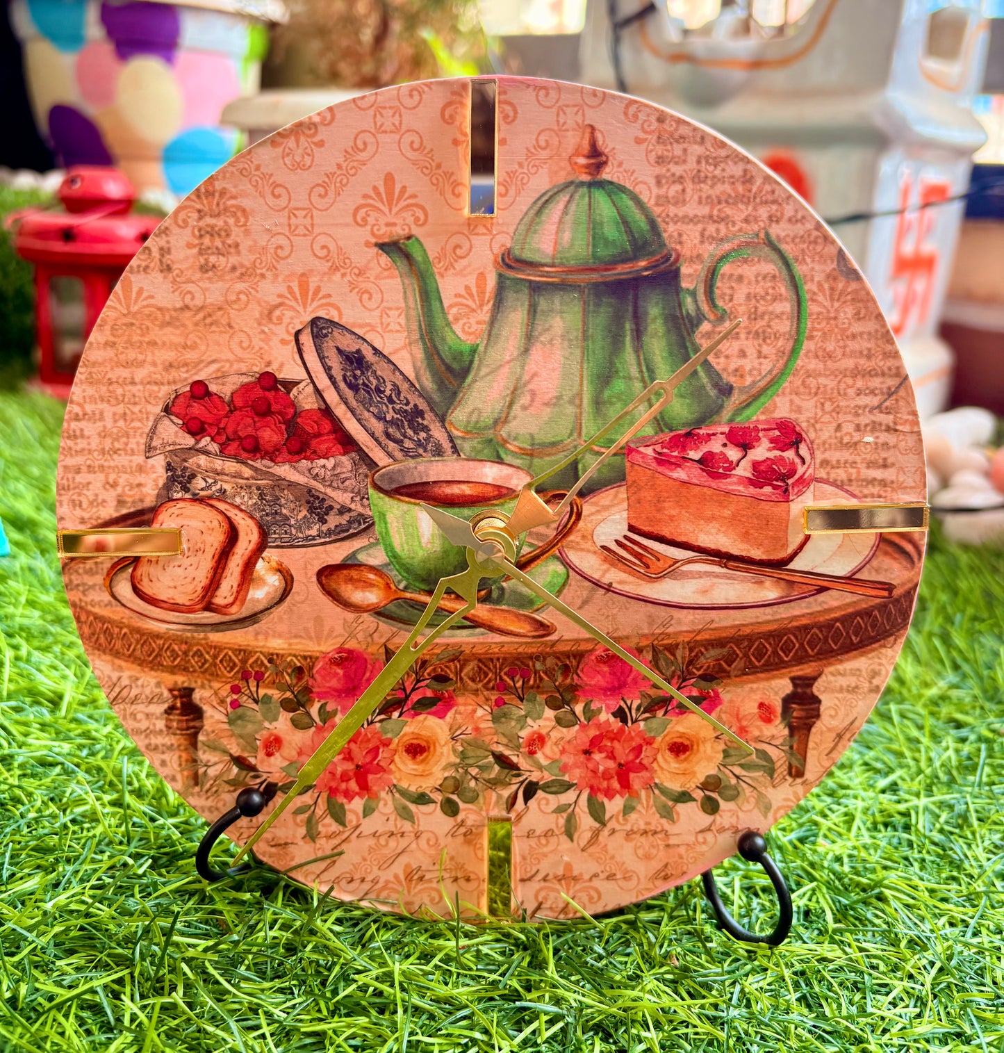 Handmade clock for home decor