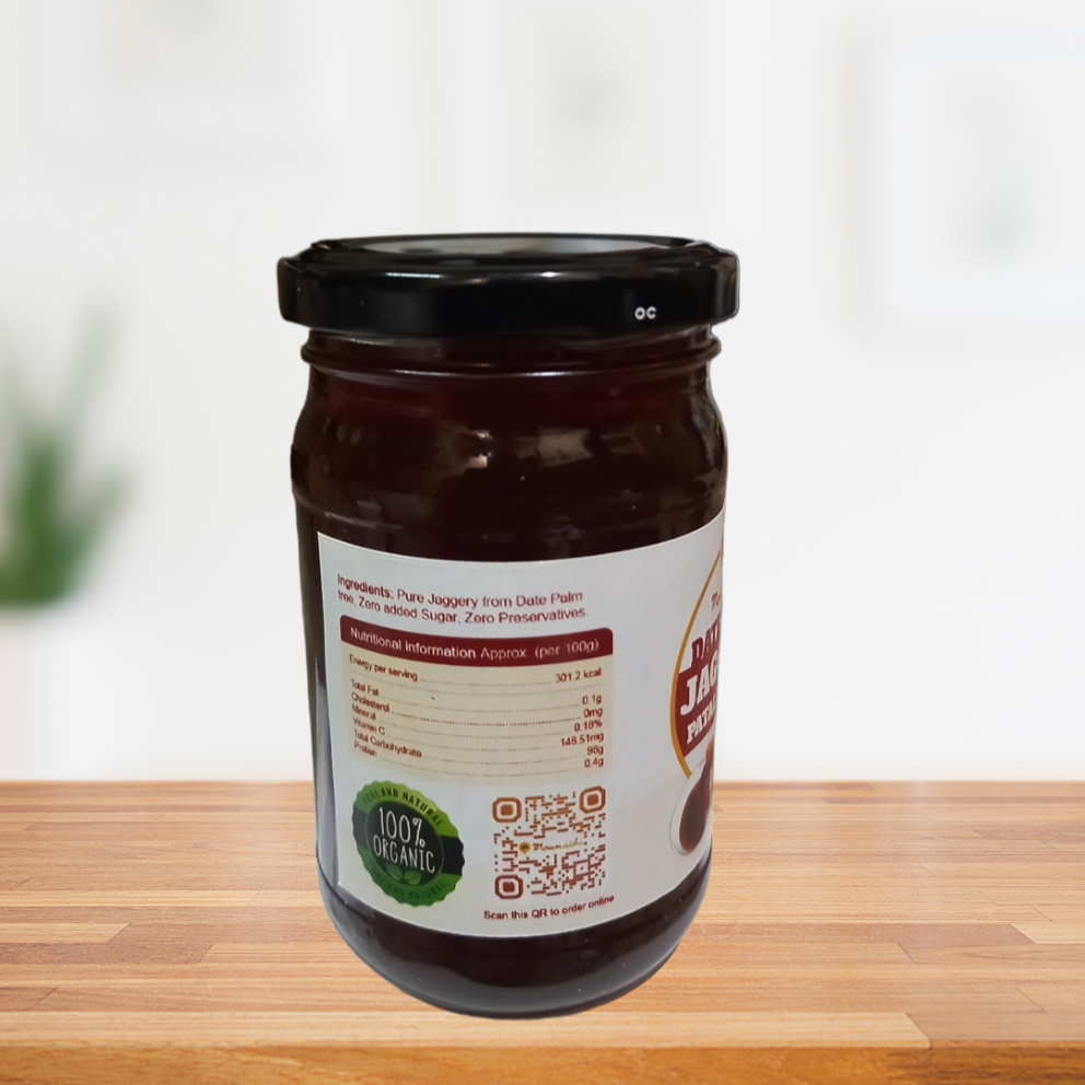 Moumachi Date Palm Jaggery pure Organic Nolen Gur Liquid Khejur Gur 350g (Pet jar)